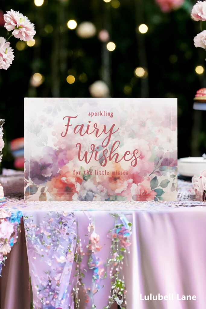 Fairy Wishes Birthday Guest Book